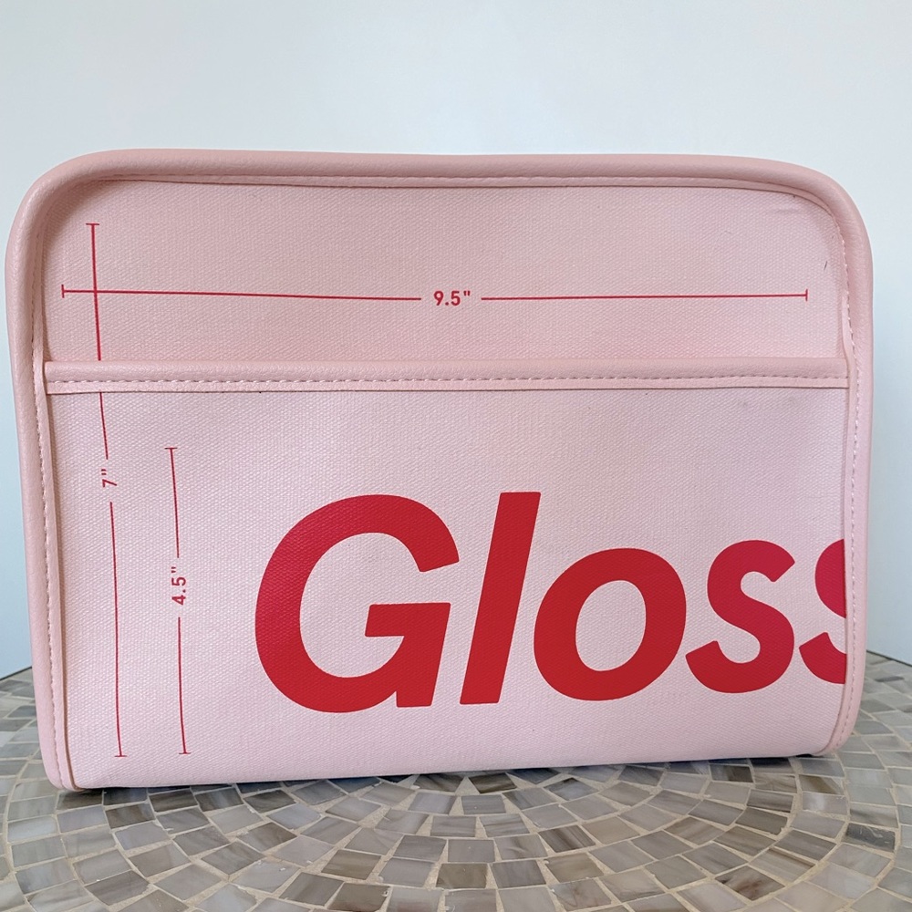 Glossier cosmetic bag(s). Used once. Like new.